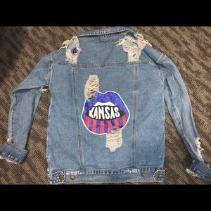 University of Kansas Jean Jacket